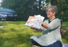 Teacher holding book