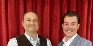 A person being presented an award.