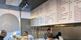 Chefs working in a kitchen.