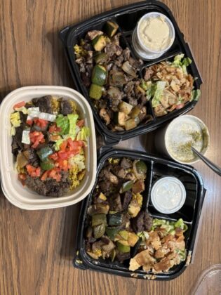 An assortment of food.