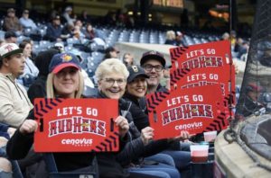 Fans at a Mudhens game.