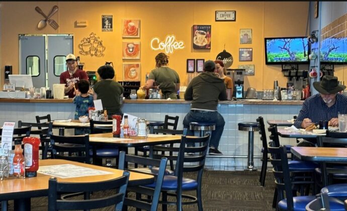 Cafe Counter and patrons