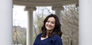 A person posing for a picture.