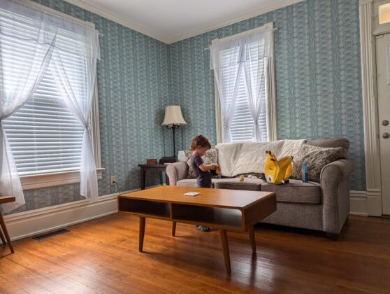 Living area and couch