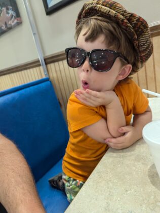 Boy in sunglasses