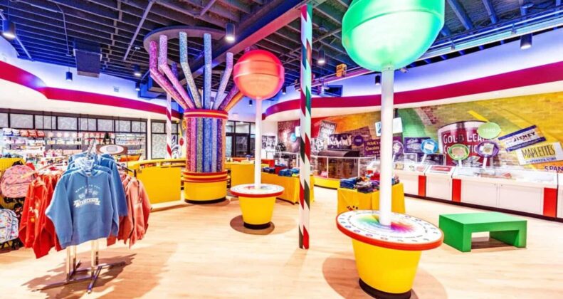 Colorful candy store