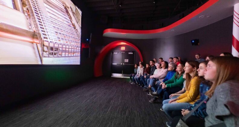 People in theater in seats