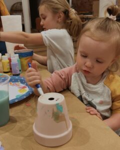 Children doing crafts
