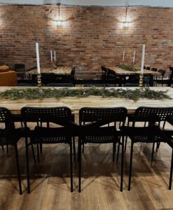 Wedding table set up