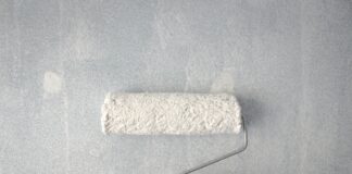 paint rolling on white paint