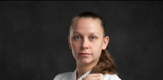 Amanda Kaufman, founder of Advancing Karate in Maumee.